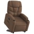 Sillón reclinable elevable de tela