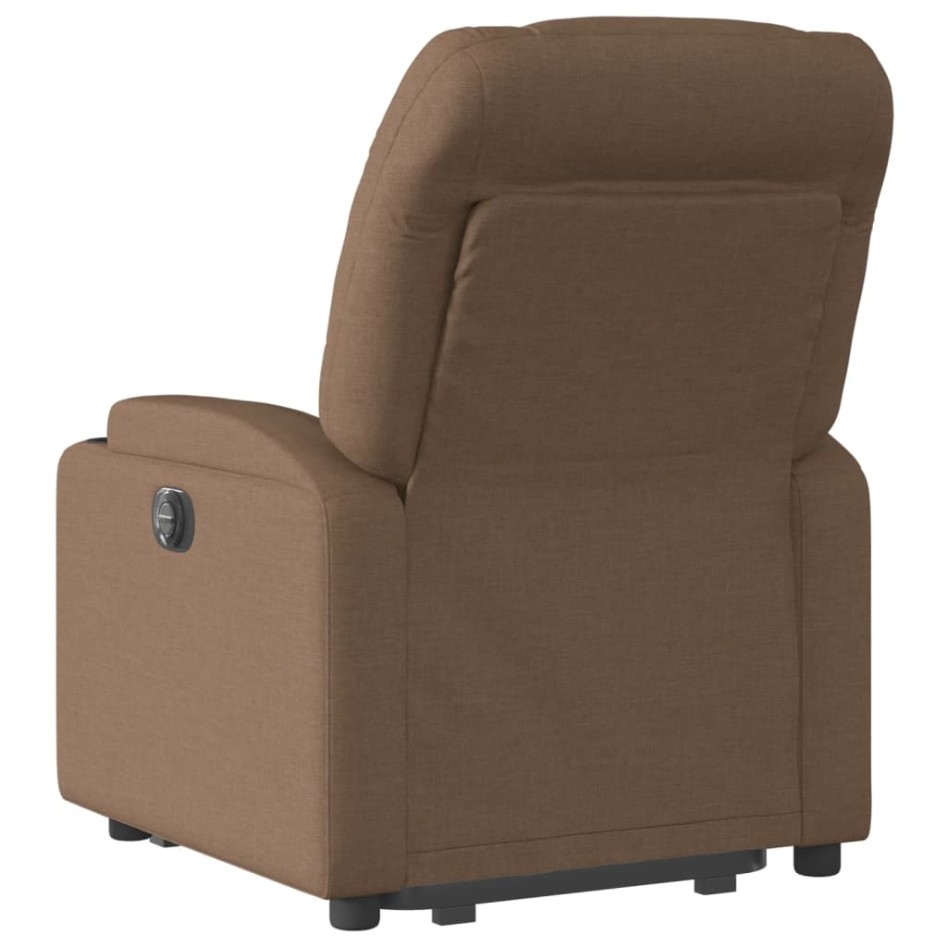 Sillón reclinable elevable de tela