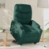 Sillón reclinable elevable tela verde