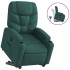 Sillón reclinable elevable tela verde