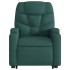Sillón reclinable elevable tela verde