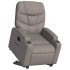 Sillón eléctrico reclinable elevable de tela gris