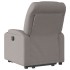 Sillón eléctrico reclinable elevable de tela gris