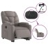 Sillón eléctrico reclinable elevable de tela gris