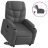 Sillón eléctrico reclinable elevable de tela gris