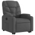 Sillón eléctrico reclinable elevable de tela gris