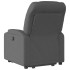 Sillón eléctrico reclinable elevable de tela gris