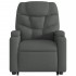 Sillón eléctrico reclinable elevable de tela gris