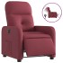 Sillón reclinable eléctrico tela rojo