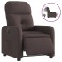 Sillón reclinable eléctrico tela marrón