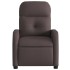 Sillón reclinable eléctrico tela marrón