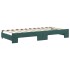 Sofá cama nido con colchón terciopelo verde oscuro 90x200