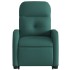 Sillón eléctrico reclinable elevable de tela verde