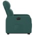 Sillón eléctrico reclinable elevable de tela verde
