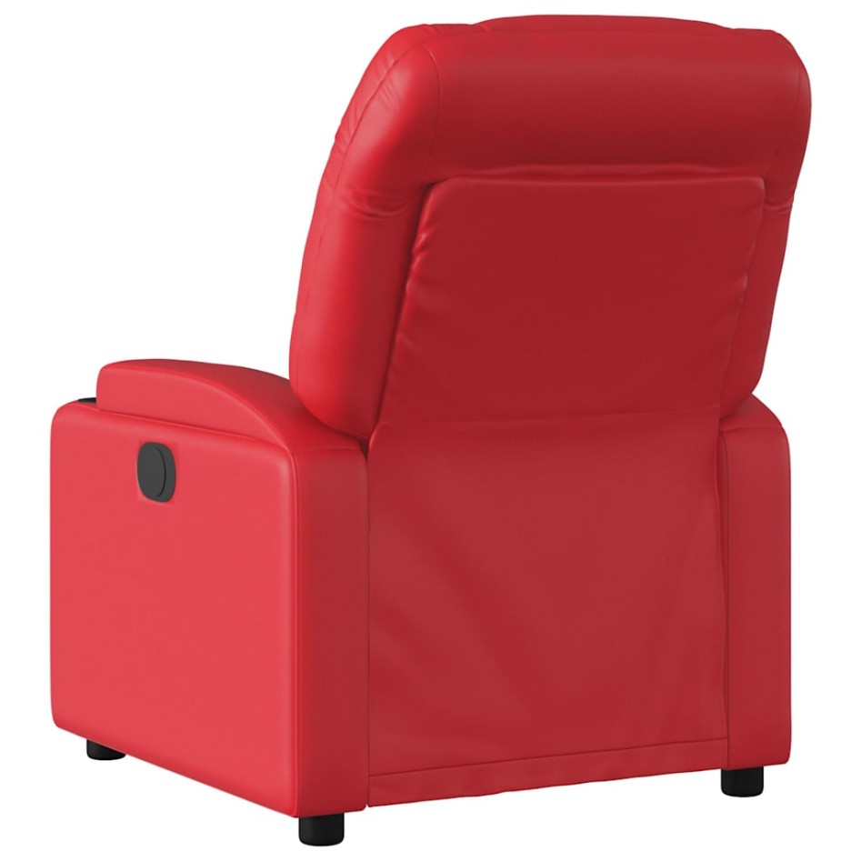 Sillón de masaje reclinable eléctrico de cuero artificial