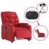 Sillón de masaje reclinable eléctrico de cuero artificial