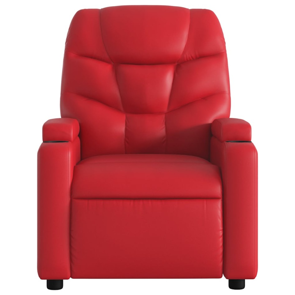 Sillón de masaje reclinable eléctrico de cuero artificial