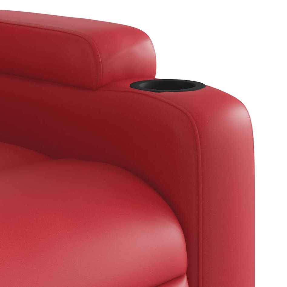 Sillón de masaje reclinable eléctrico de cuero artificial