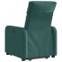 Sillón eléctrico reclinable elevable de tela verde