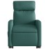 Sillón eléctrico reclinable elevable de tela verde