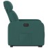 Sillón eléctrico reclinable elevable de tela verde