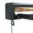 Toldo retráctil aluminio y tela amarillo y blanco 4x3