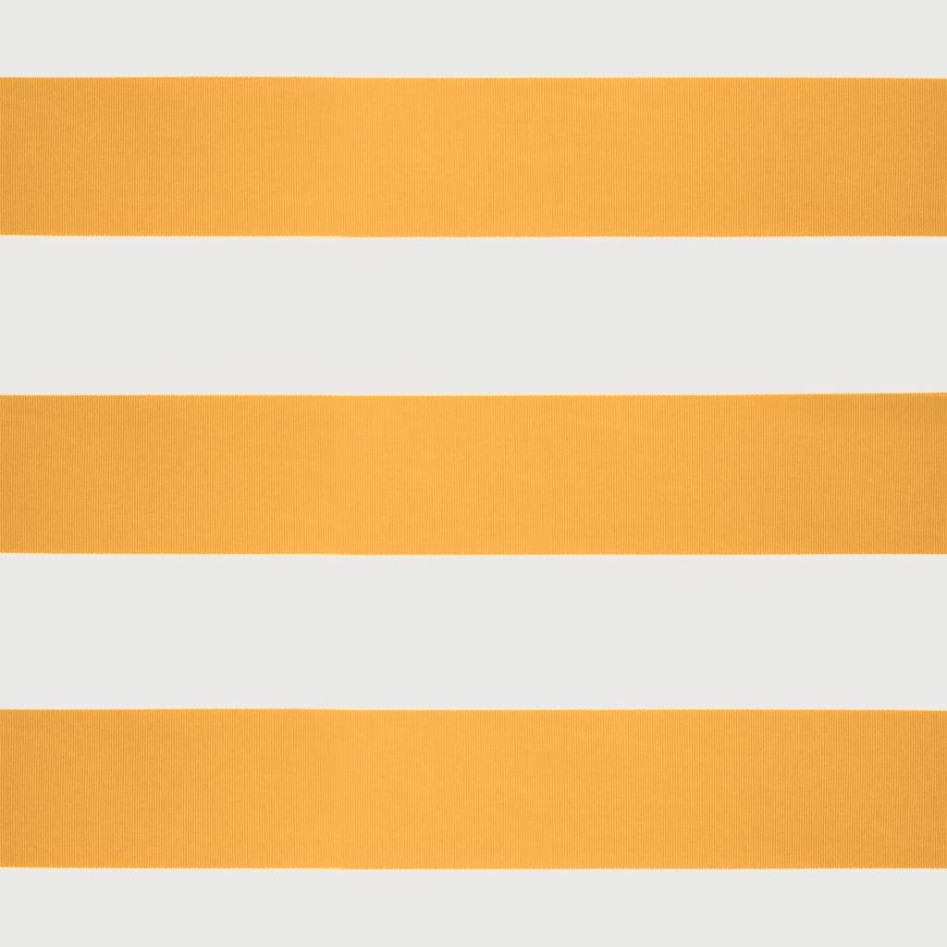 Toldo retráctil aluminio y tela amarillo y blanco 4x3