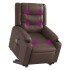 Sillón reclinable de masaje de pie de cuero sintético