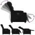 Sillón reclinable eléctrico de cuero sintético