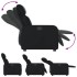 Sillón reclinable eléctrico de cuero sintético