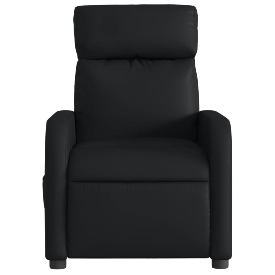 Sillón reclinable eléctrico de cuero sintético