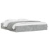 Cama con cajones madera ingeniería gris hormigón 200x200