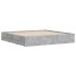 Cama con cajones madera ingeniería gris hormigón 200x200