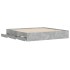 Cama con cajones madera ingeniería gris hormigón 200x200