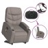 Sillón reclinable de masaje elevable tela gris