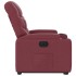 Sillón eléctrico reclinable elevable de tela rojo