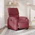 Sillón reclinable eléctrico tela rojo