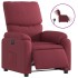 Sillón reclinable eléctrico tela rojo