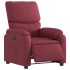 Sillón reclinable eléctrico tela rojo