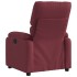 Sillón reclinable eléctrico tela rojo