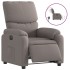 Sillón reclinable eléctrico tela gris