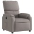 Sillón reclinable eléctrico tela gris