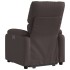 Sillón reclinable elevable tela marrón