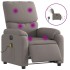 Sillón reclinable de masaje eléctrico tela gris