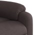 Silla de masaje reclinable de pie de tela marrón