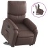 Sillón reclinable elevable cuero sintético