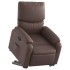 Sillón reclinable elevable cuero sintético