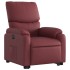 Sillón elevable eléctrico cuero artificial rojo