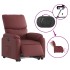 Sillón elevable eléctrico cuero artificial rojo