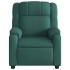 Sillón reclinable de masaje eléctrico tela verde